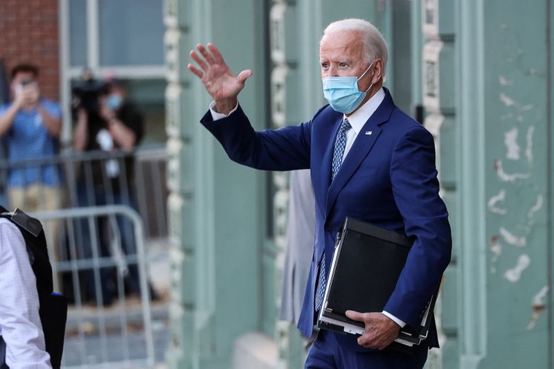 U.S. President-elect Biden departs after attending coronavirus advisory board briefings