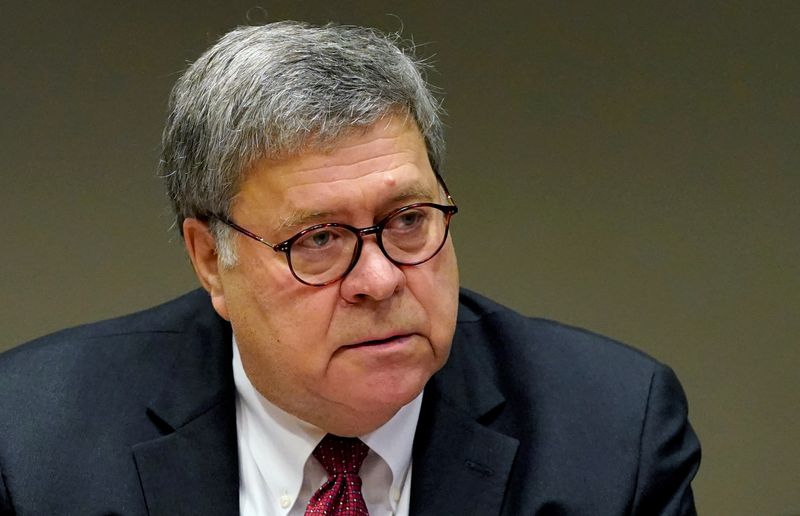 U.S. Attorney General William Barr meets with members of the