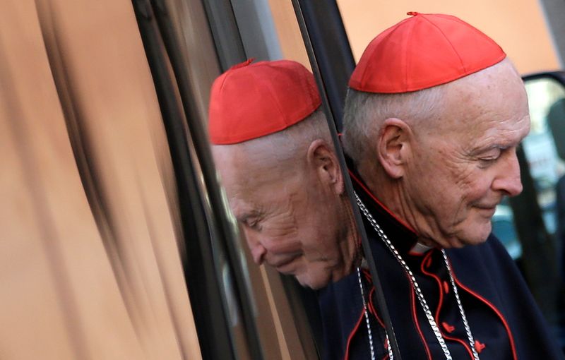 FILE PHOTO: U.S. Cardinal McCarrick arrives for a meeting at