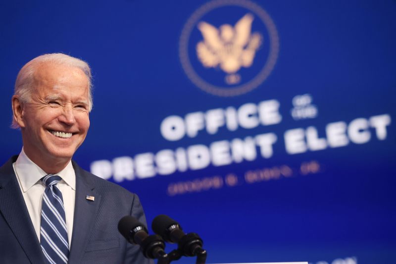 U.S. President-elect Biden and Vice President-elect Harris speak about health