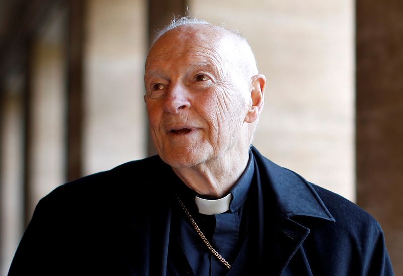 FILE PHOTO: Cardinal Theodore Edgar McCarrick during an interview with