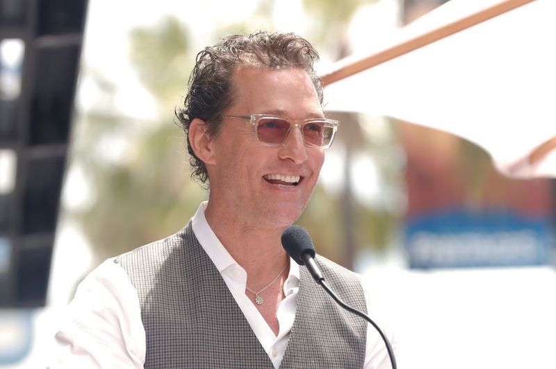 FILE PHOTO: Matthew McConaughey speaks during a ceremony in Los