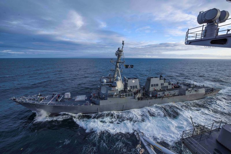 FILE PHOTO: The U.S. Navy guided-missile destroyer USS Kidd transits