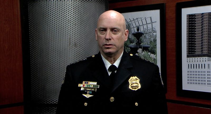 Columbus Police Chief Thomas Quinlan speaks about the termination of