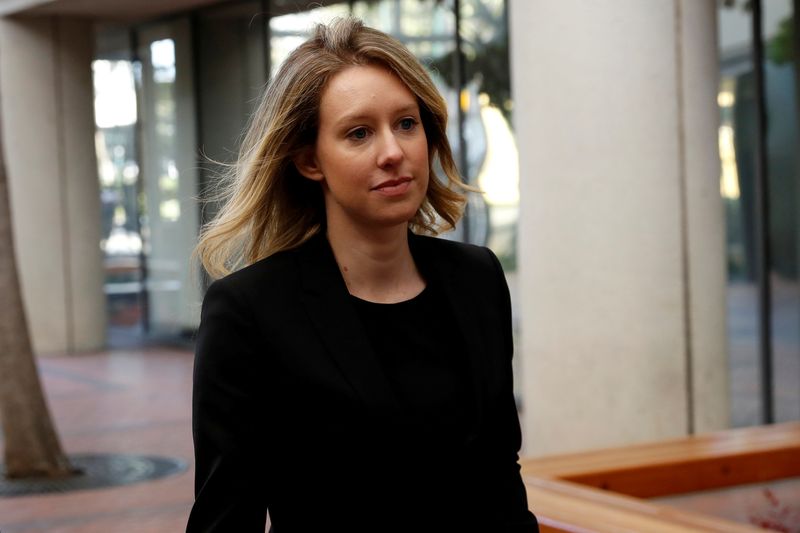 Former Theranos CEO Elizabeth Holmes arrives for a hearing at