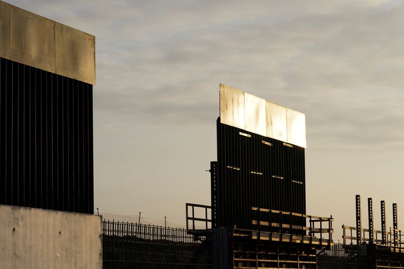 FILE PHOTO: Segments of the first border wall in Texas
