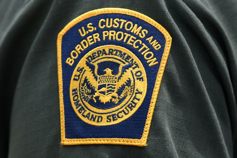 FILE PHOTO: A U.S. Customs and Border Protection patch is