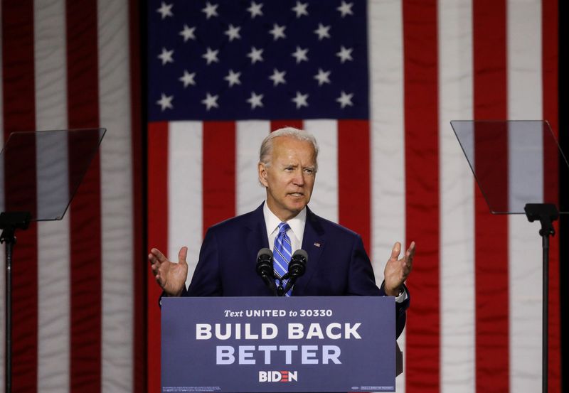 Democratic U.S. presidential candidate Biden holds campaign event in Wilmington,