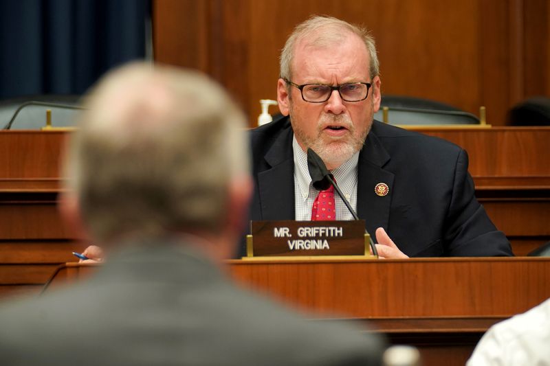 FILE PHOTO: Rep. Morgan Griffith (R-VA) asks questions to Dr.