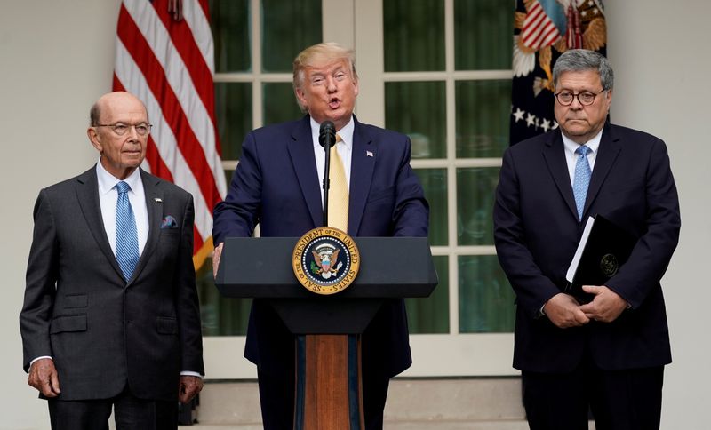 FILE PHOTO: U.S. President Trump announces administration efforts to gain