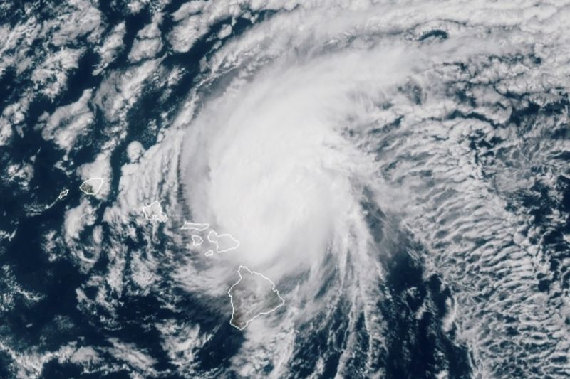 Satellite image of Hurricane Douglas