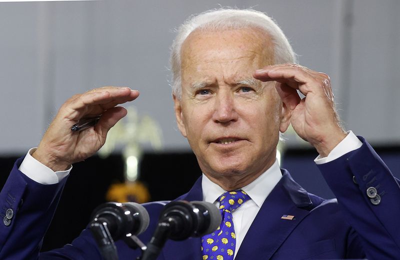 Democratic presidential candidate Joe Biden holds campaign event in Wilmington,