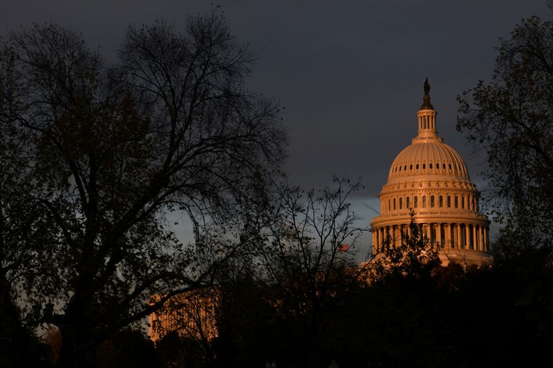 FILE PHOTO: The U.S. Capitol building is pictured at sunset