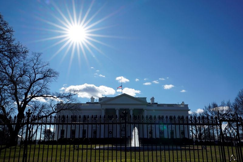 FILE PHOTO: The White House is seen on the first