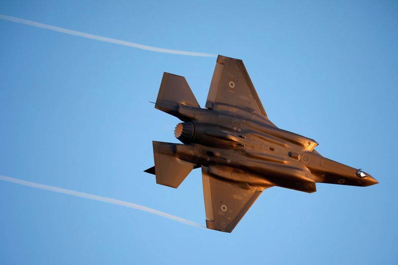 FILE PHOTO: Israeli Air Force F-35 flies during an aerial