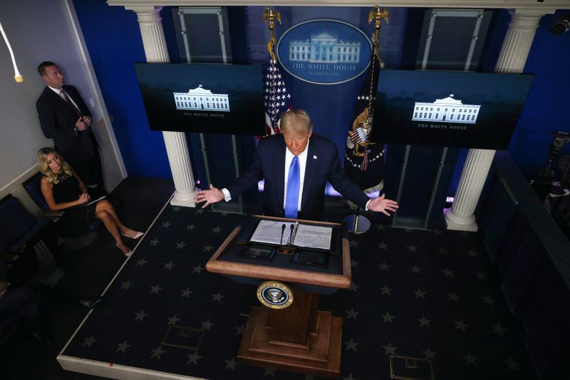 U.S. President Trump holds news conference at the White House