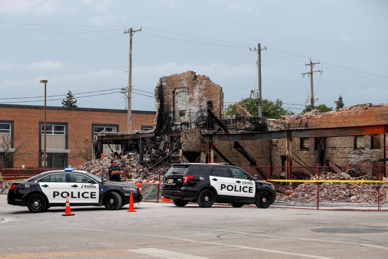 FILE PHOTO: Burnt out building in Kenosha