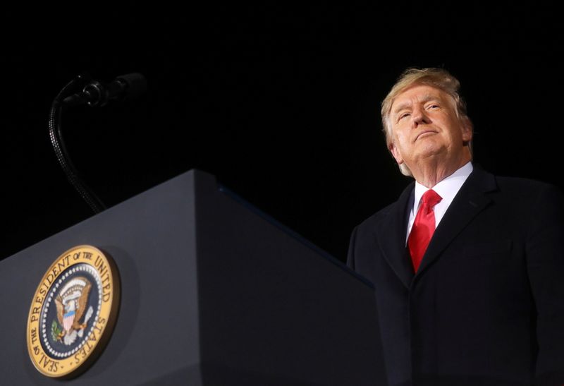 President Trump holds campaign rally in Dalton, Georgia