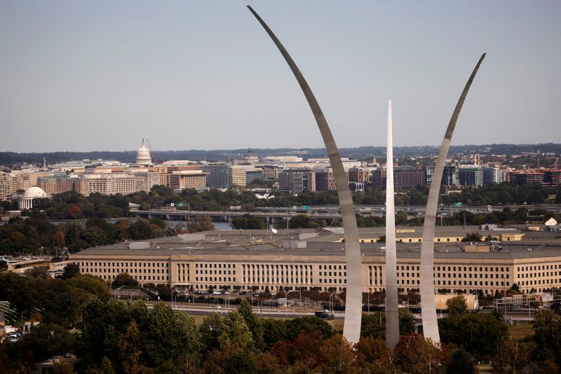 FILE PHOTO: The Pentagon building is seen in Arlington, Virginia,
