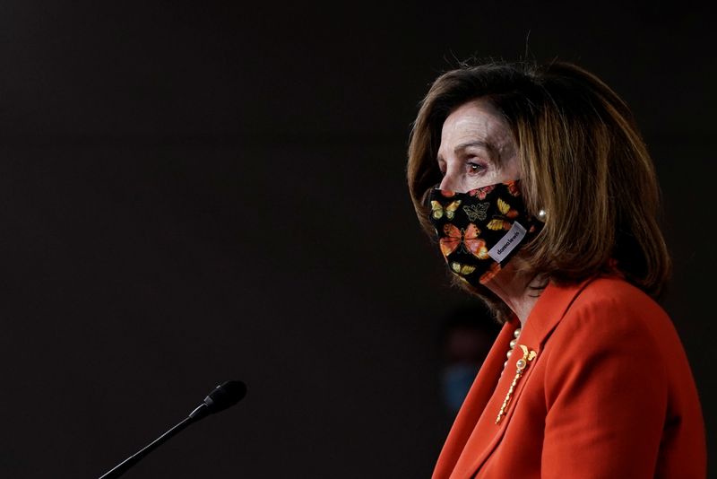U.S. House Speaker Nancy Pelosi holds weekly news conference with