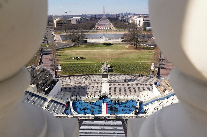 FILE PHOTO: Preparations ahead of the 59th Presidential Inauguration in
