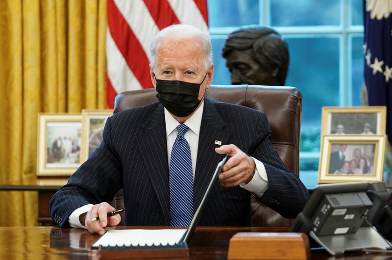 U.S. President Biden meets with new U.S. Defense Secretary Lloyd