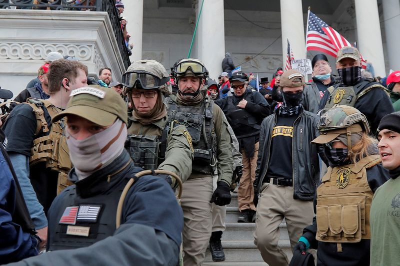 FILE PHOTO: Prosecutors say Oath Keepers militia members conspired in