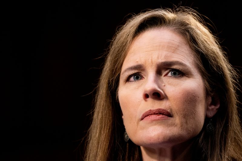 FILE PHOTO: Senate holds confirmation hearing for Amy Coney Barrett