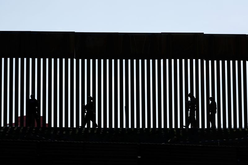 FILE PHOTO: Border Patrol agents patrol the San Ysidro border