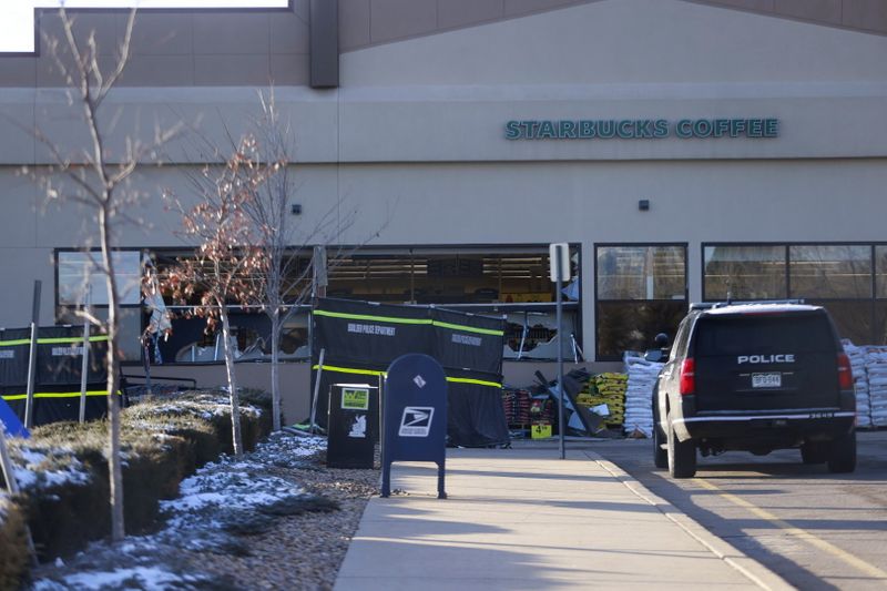 King Soopers grocery store day after mass shooting in Boulder,