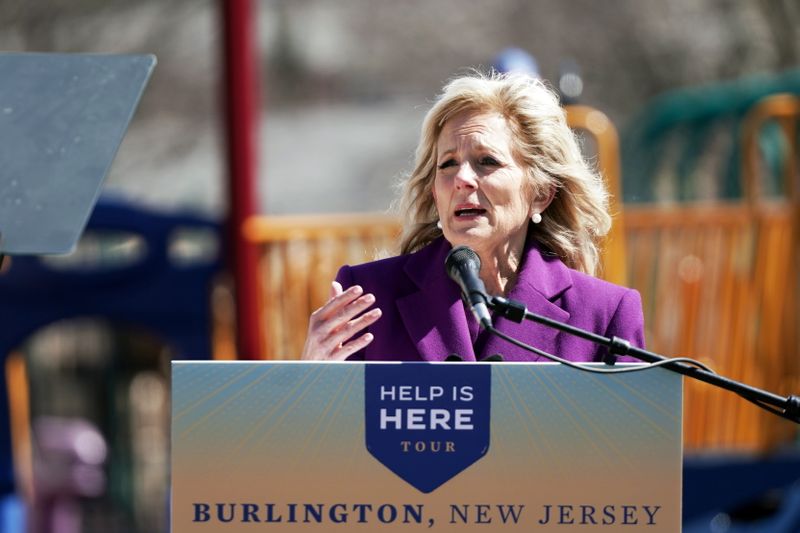 First lady Jill Biden travels to New Jersey