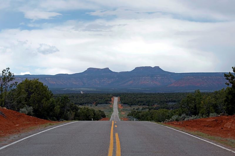 FILE PHOTO: Bears Ears, twin rock formations, are pictured in