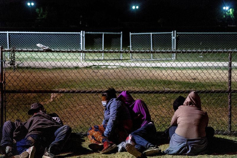 FILE PHOTO: Migrants apprehended in La Joya, TX