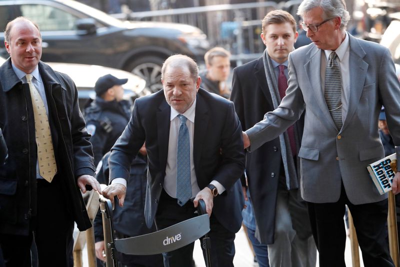 FILE PHOTO: Harvey Weinstein arrives at New York Criminal Court
