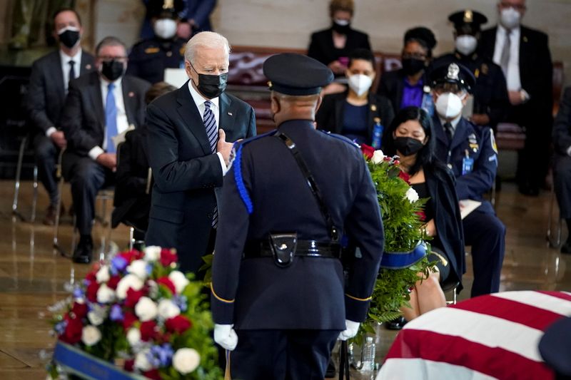 Slain U.S. Capitol Police officer William Evans is honored at
