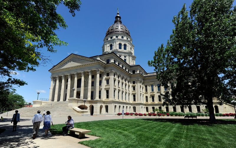 The Kansas State Capitol building in Topeka, Kansas
