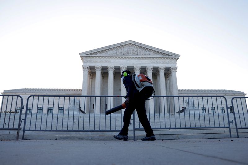 FILE PHOTO: Morning rises over the U.S. Supreme Court building