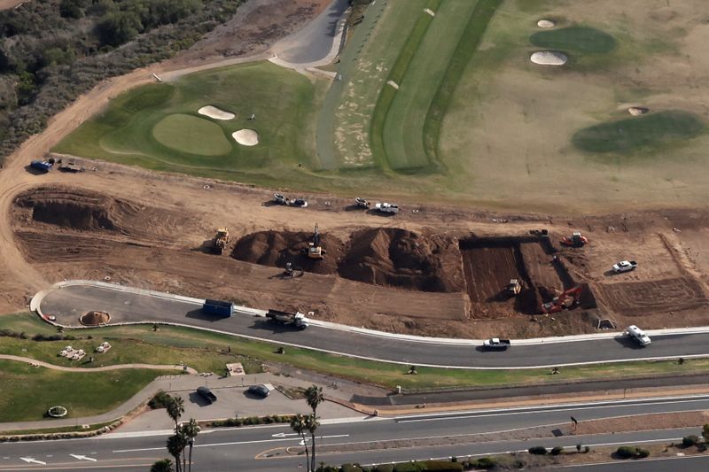 The Trump National Golf Club is seen in Rancho Palos