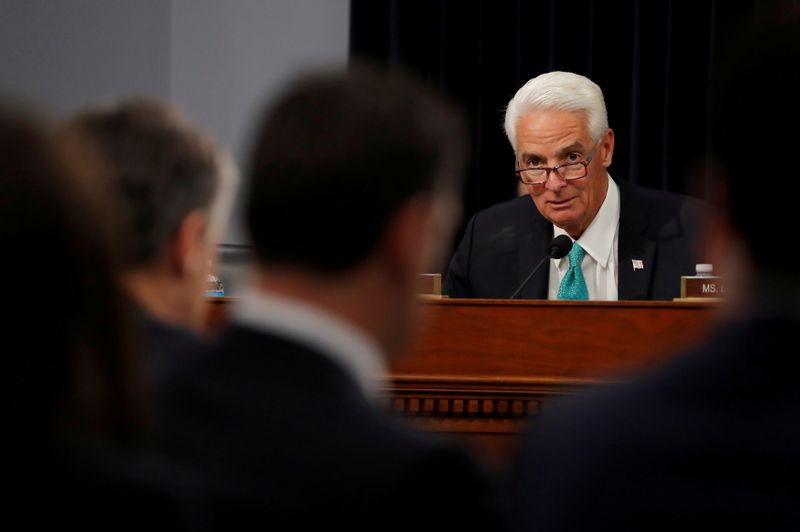 FILE PHOTO: Repl. Crist listens to FBI Director Wray testify