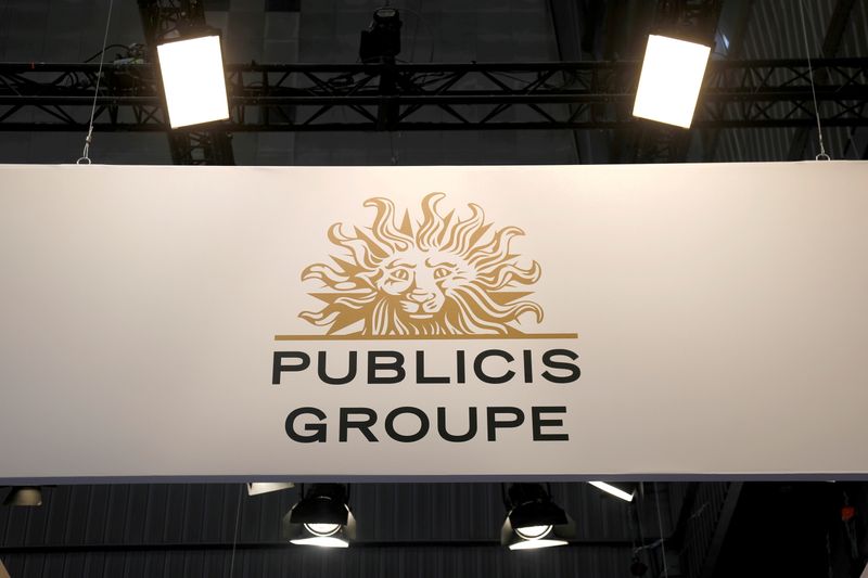 FILE PHOTO: Logo of Publicis is seen at VivaTech fair
