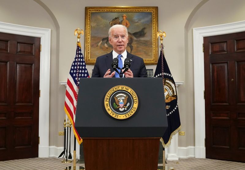 Biden speaks about the Colonial Pipeline shutdown at the White