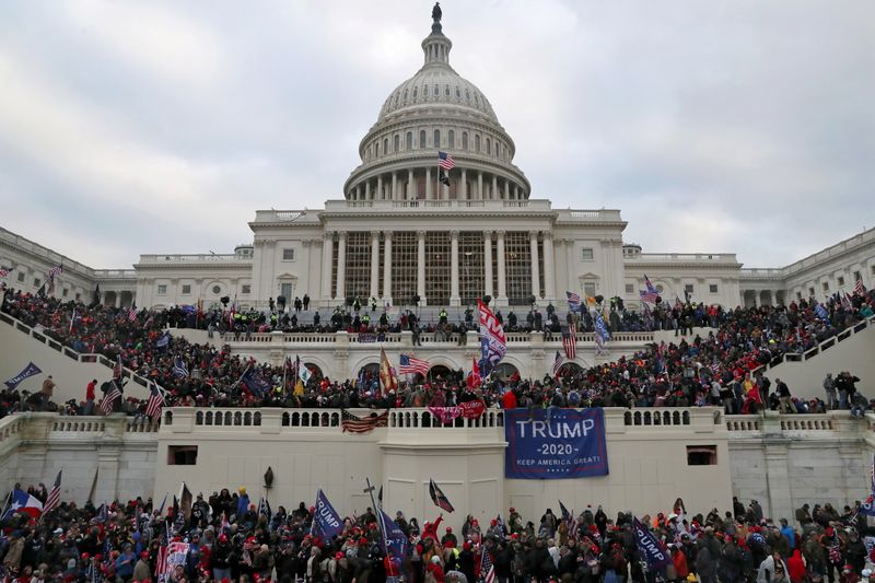 The U.S. Capitol Building is stormed by a pro-Trump mob