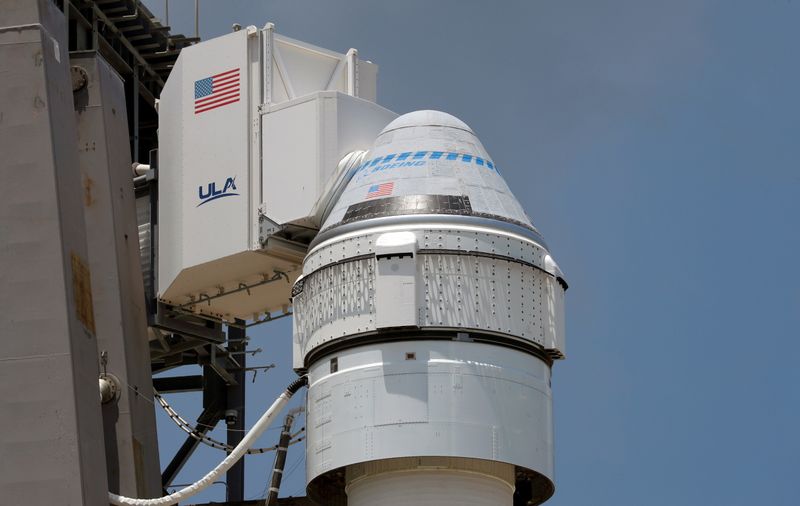 Atlas V rocket carrying Boeing’s CST-100 Starliner capsule is prepared