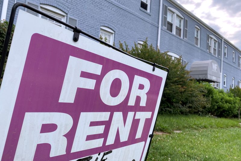 FILE PHOTO: A “For Rent” sign is displayed in front