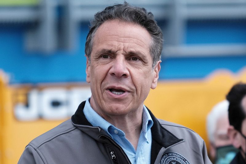 FILE PHOTO: New York Governor Cuomo attends a ground breaking