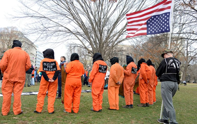 FILE PHOTO: Protestors mark 18th anniversary of Guantanamo Bay detention