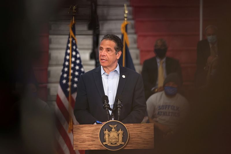 FILE PHOTO: New York Governor Cuomo holds COVID-19 update event