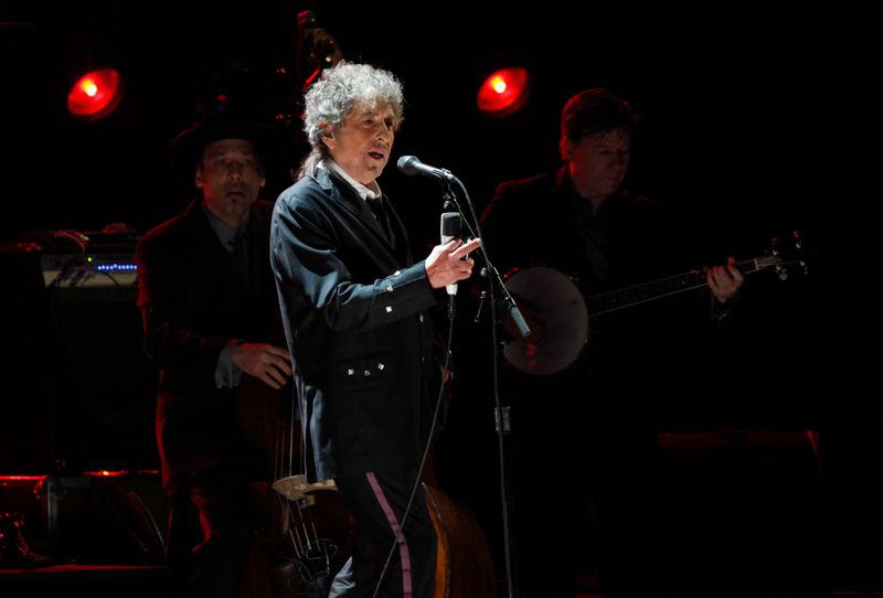 Bob Dylan performs during a segment honoring Director Martin Scorsese