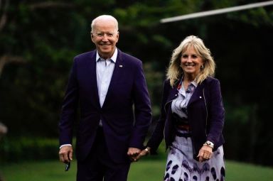 U.S. President Joe Biden returns from Camp David at the