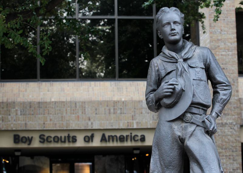 FILE PHOTO: Scout statue at the Boy Scouts of America